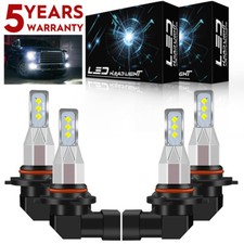 Led Headlight High Low Beam Bulbs For Chevy K1500 Silverado Cab Pickup 1990-1998