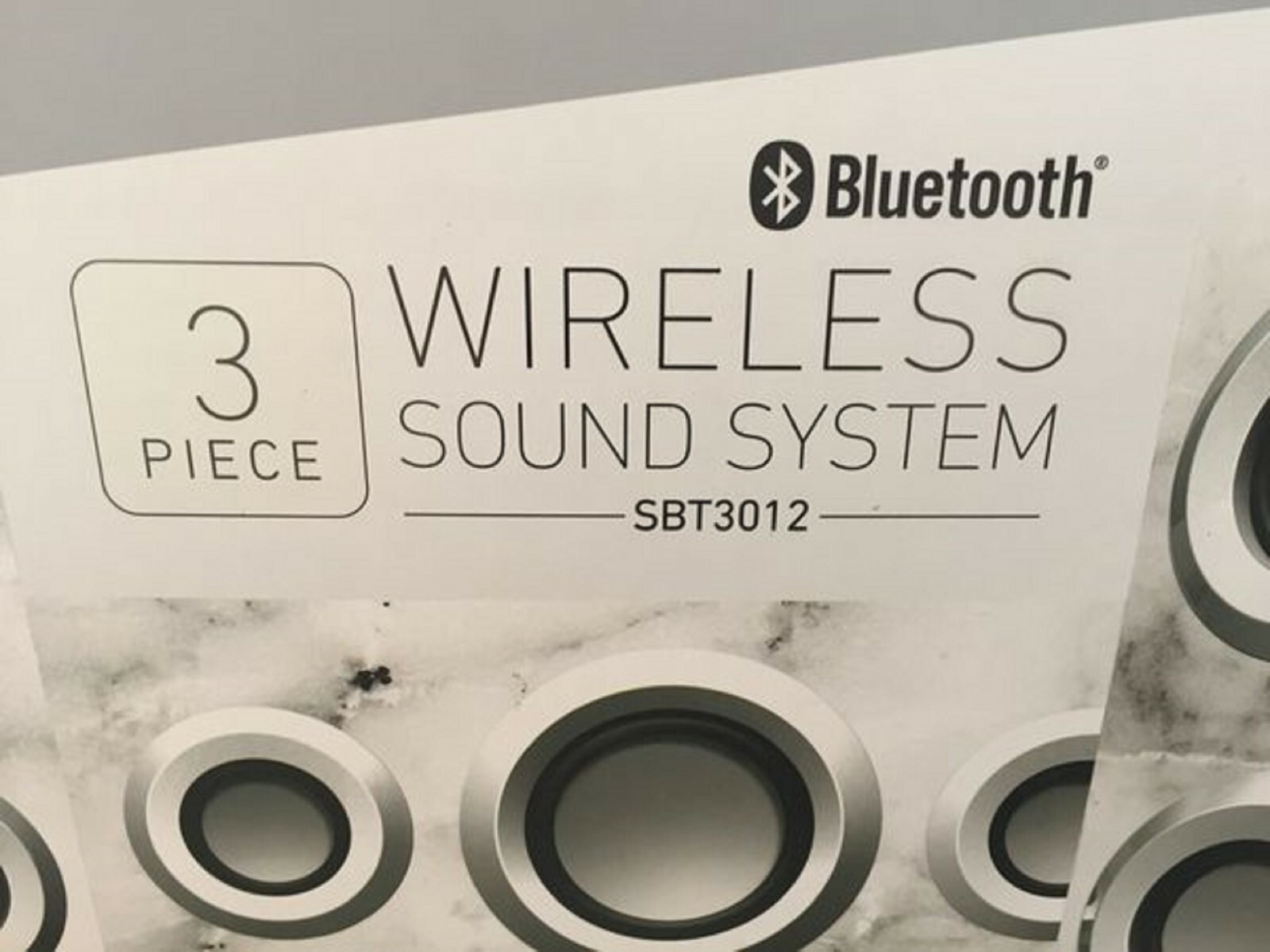 sharper image 3 piece wireless sound system sbt3012