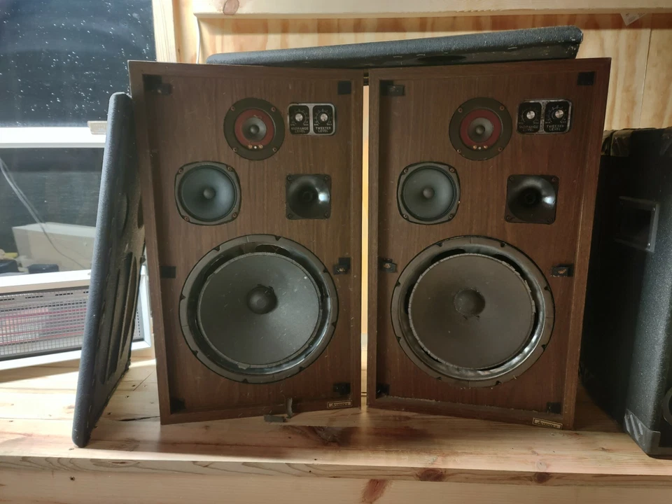 ACOUSTICS 家用立体声扬声器,一对,二手,需要维修,按原样出售  — 第 3/3 张图片