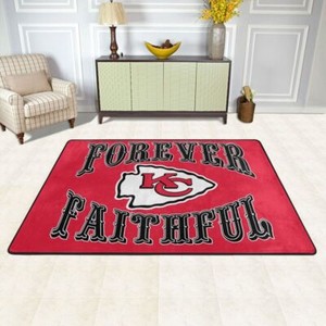 Coperta Sportiva Raschel Logo Brands 60x80 Cm, Kansas City Chiefs, Morbida In Pile, Lavabile, Per Stadio E Divano