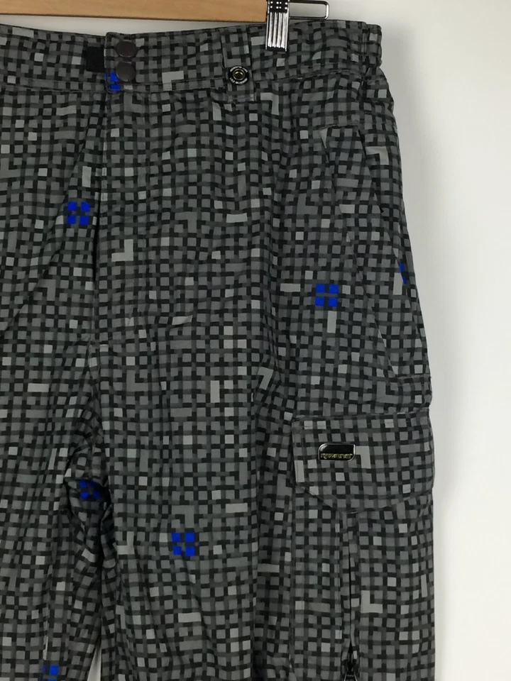 Ripzone Snow Ski Pants Womens Large Grey Blue Zip Lined Snowboarding Core 5000mm - Изображение 2 из 4