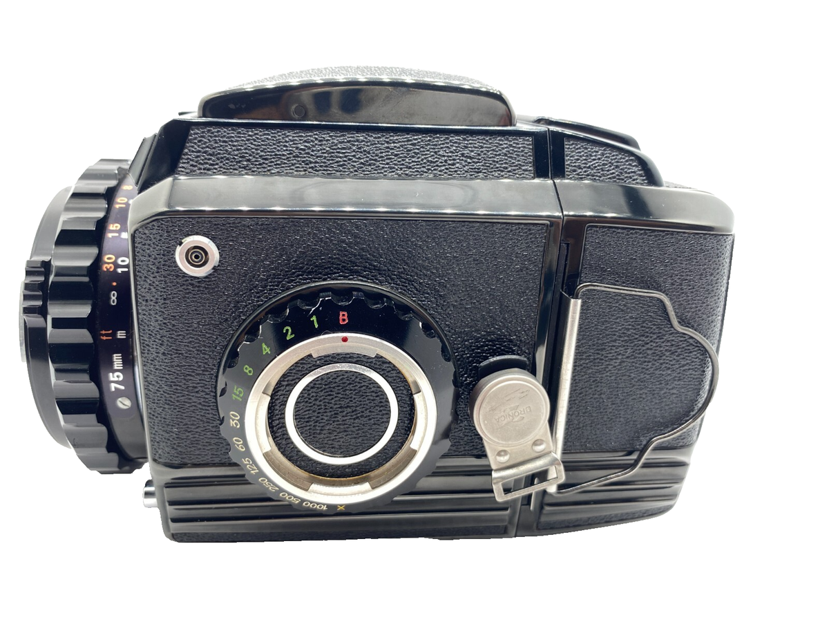 Near MINT] Zenza Bronica S2 S2A Black 6x6 Film Camera +