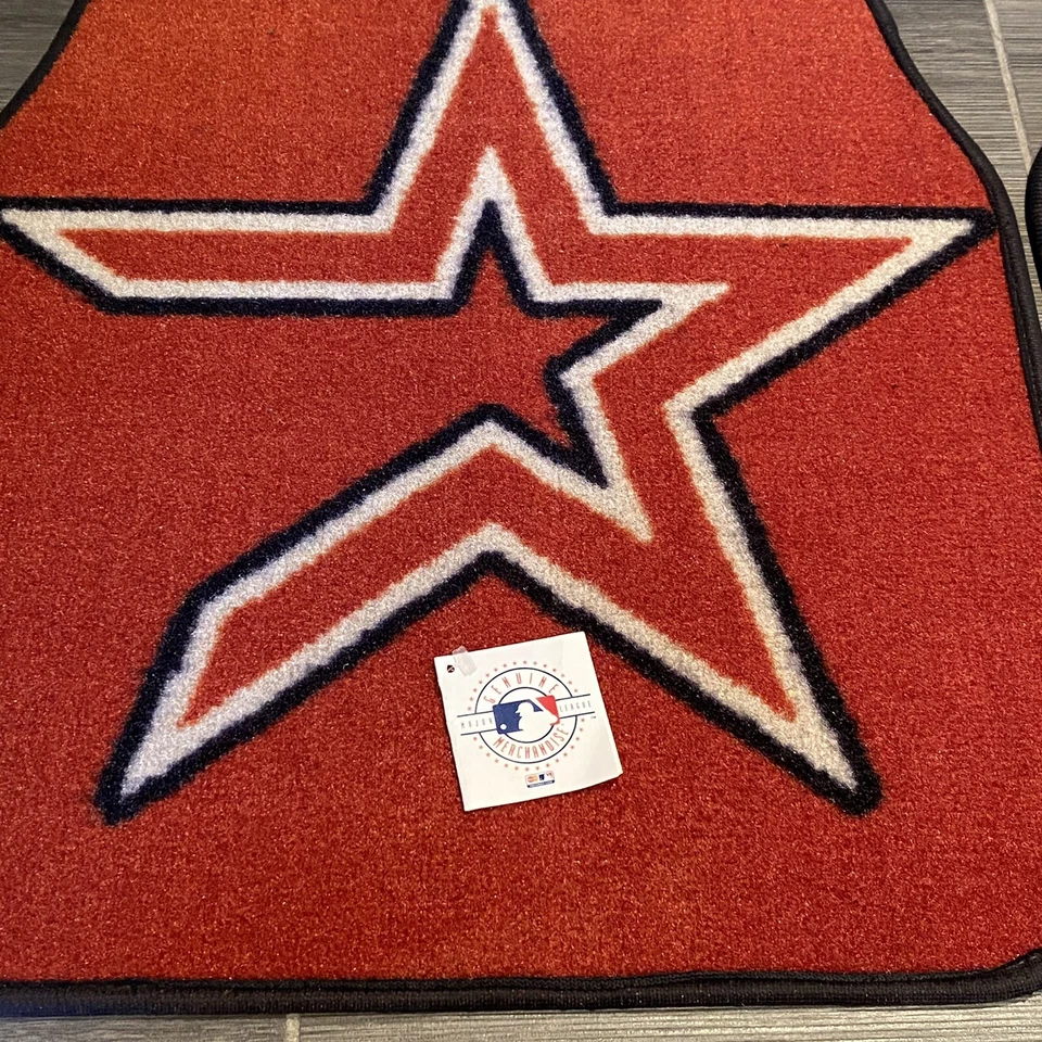 NUEVO Fanmats MLB Houston Astros Alfombra de Béisbol Coche Alfombrilla Conjunto de 2 Old Star Logo Foto 3 de 4
