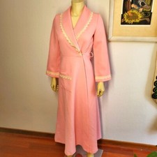Vintage 70s Pink Robe Dressing Gown S M