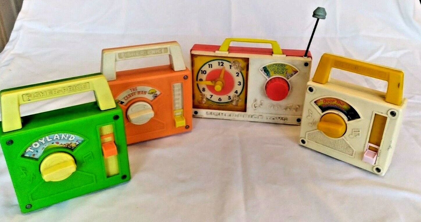 Lot Award-winning store of 4 Vintage Fisher Price Box Limited Special #795 Players #794 Radio Music