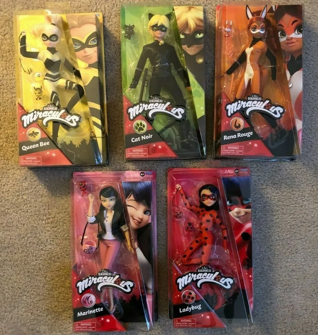 Miraculous Ladybug Character Figure Doll Cat Noir Rena Rouge Queen Bee