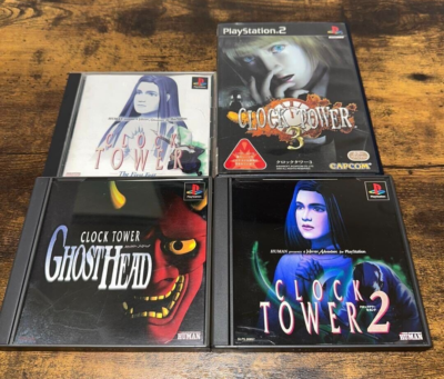 サイレントヒル 2 3 4 クロックタワー 4本 デメント　ps1 ps2 Lot 4 CLOCK TOWER 1 2 3 & Ghost Head set PS1 PS2 Playstation 2