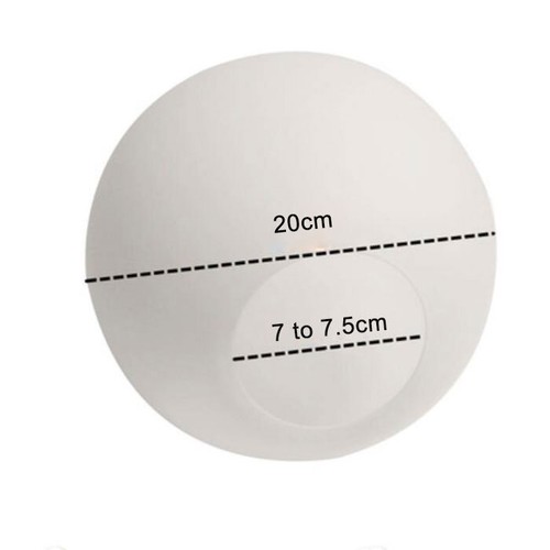 Matte White Glass Lamp Shade,Milky Globe Lampshade Replacement Light Cover - Picture 39 of 44