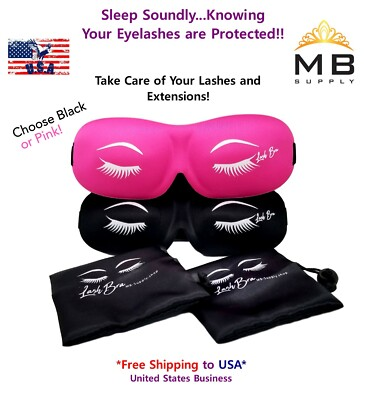 #ad Sleep Eye Mask For Eyelash Extensions 3D Contoured Soft Eye Cover Blindfold USA $16.50