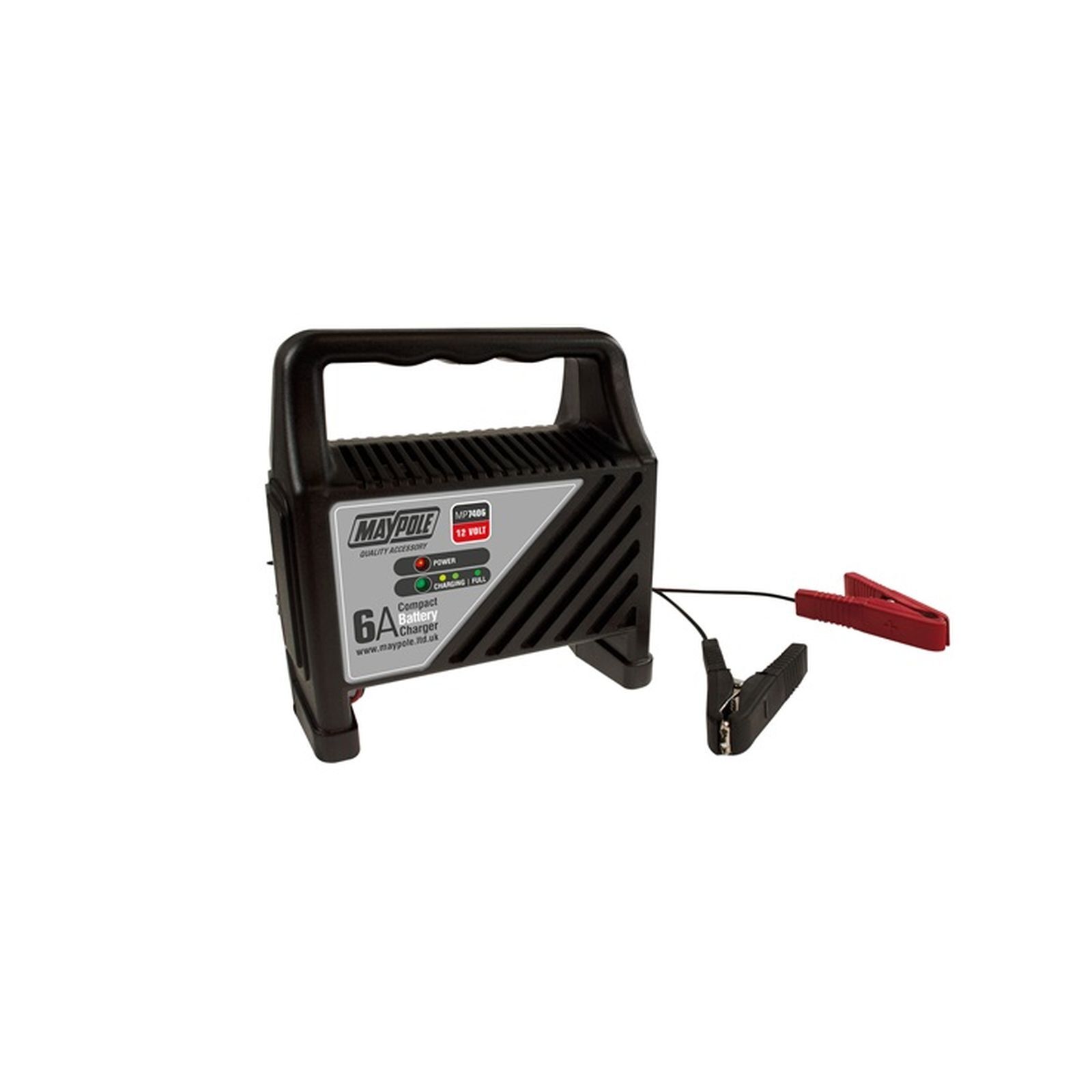 Maypole Compact Battery Charger - 6A - 12V Compact Portable Travel Maintenance