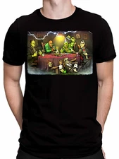 Get Down Art Men's Monster's Playing Poker T-Shirt NWT