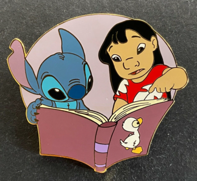 Disney Auctions - Lilo & Stitch with Book Duck LE RARE HTF Disney