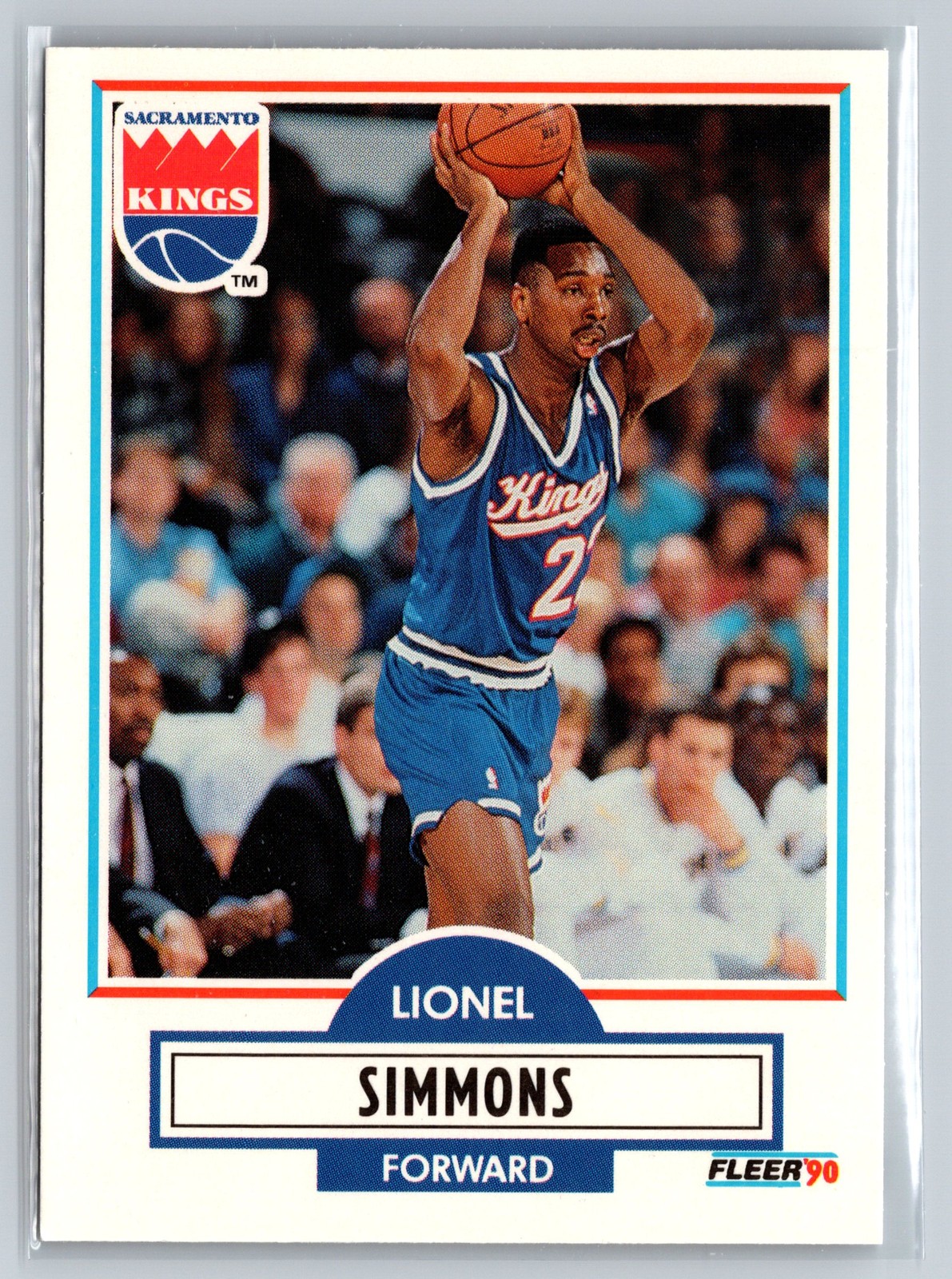 1990-91 Fleer Update #U-87 Lionel Simmons Sacramento Kings