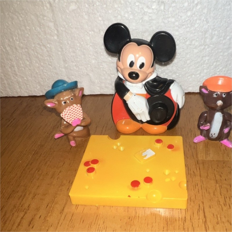 Disney Mickey Mouse 4" Figurine with Cheese Base