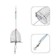 5Pcs Fishing Bait Cage Lure Cage Bait Fishing Trap Basket Tackle