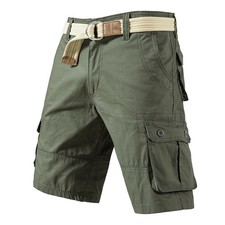 Cargo Knee Shorts Men Sports Casual Bermuda Shorts Plus Size Cotton Half Pants G