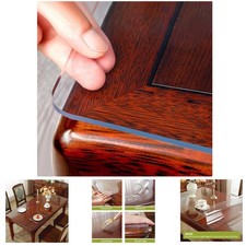 Transparent 2mm Thick Table Protector - Customizable  Easy to Clean