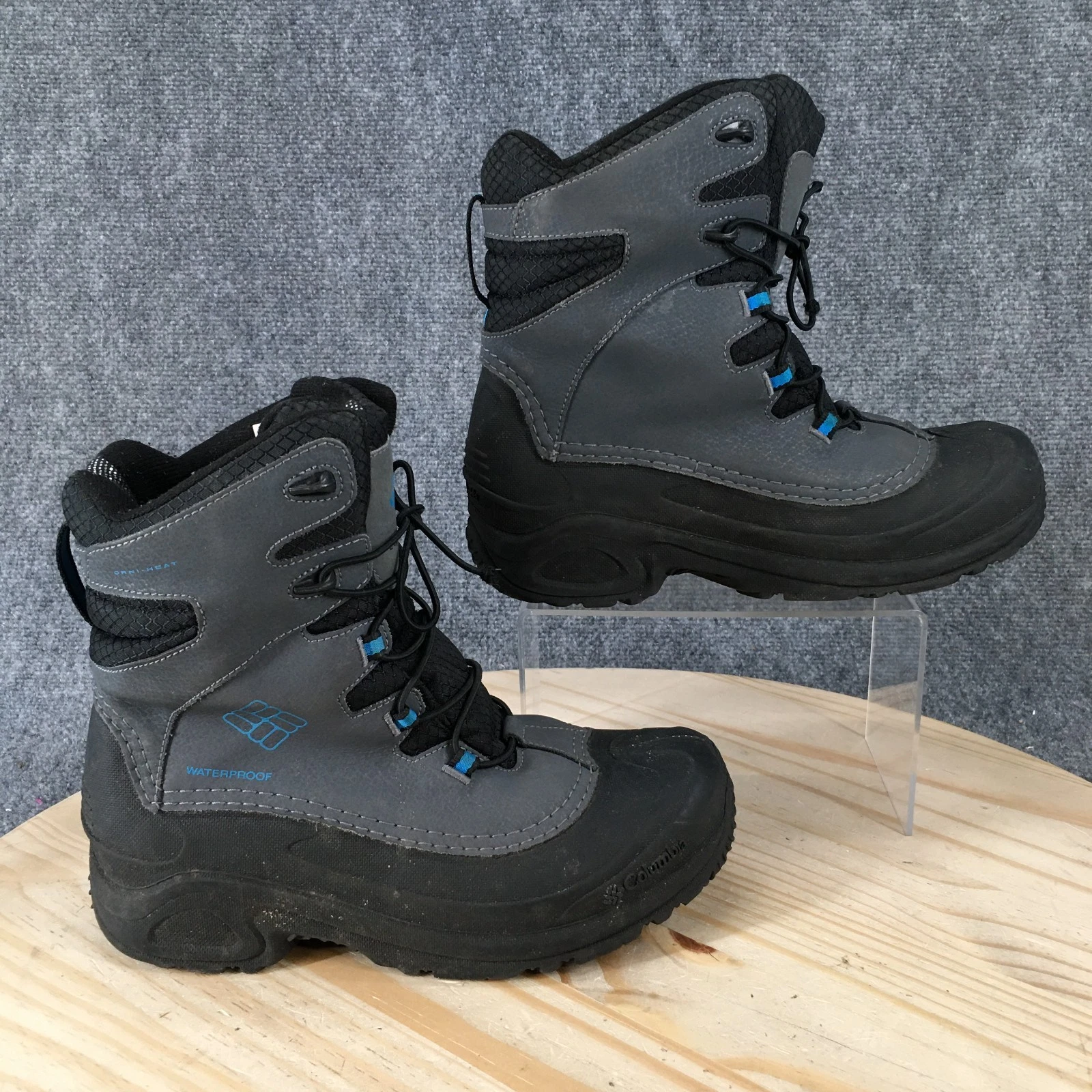 Columbia Bugaboot Boots Mens 7 Snow Waterproof Lace Up Comfort BY1320-053 Gray