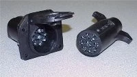 Pollak 12-905 RV Trailer Camper Trailer Wiring 9-Way Plastic Connector