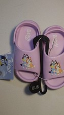 Bluey Kids Clog Sandals Purple Synthetic Size 9/10 Lightweight Comfort Slip On
