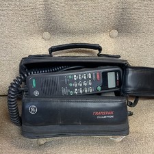Vintage Retro GE Hot Line Transpak Portable Bag  Cellular Cell Phone Untested