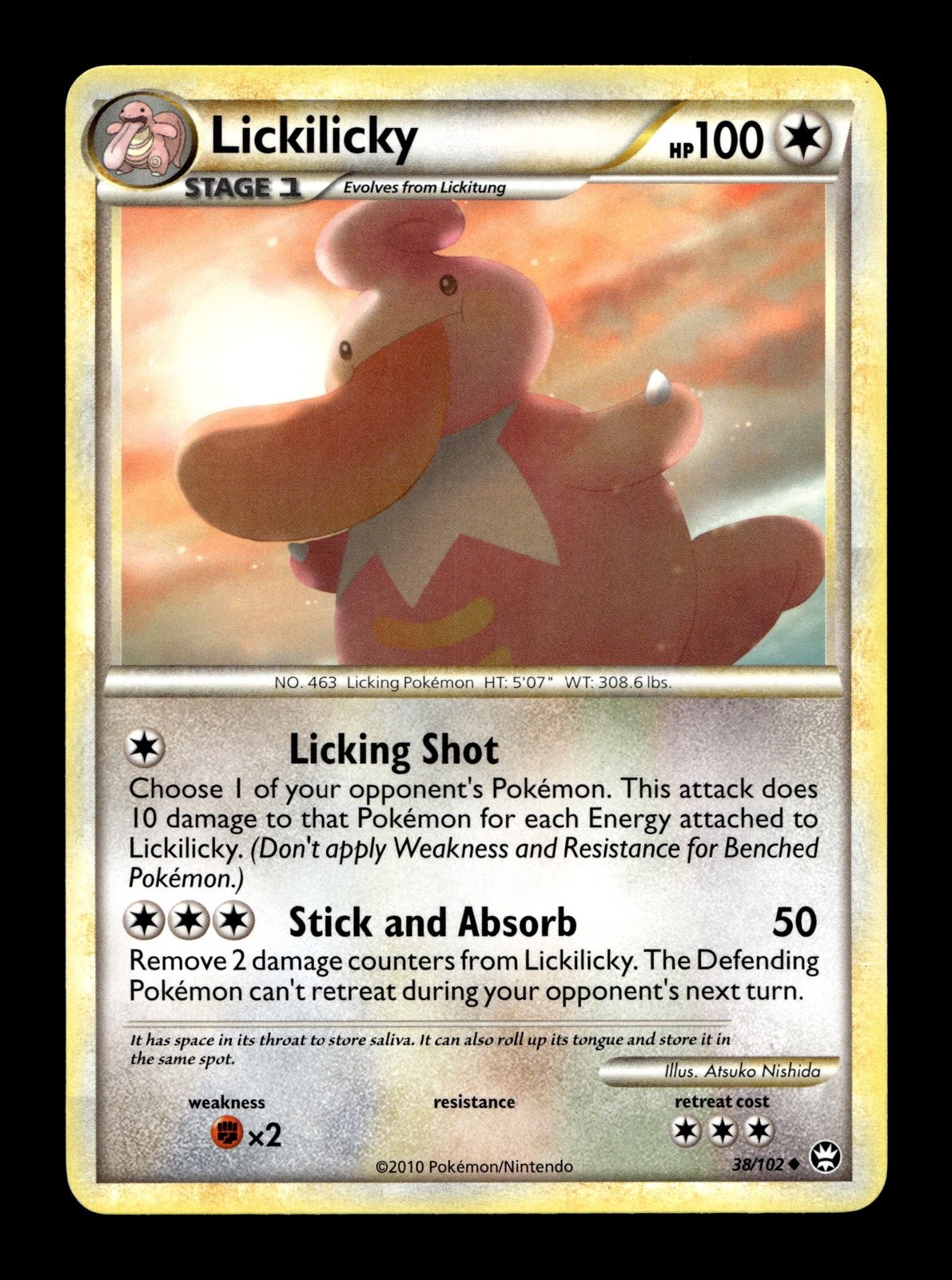 Lickilicky Triumphant #38 (2010) Uncommon NM Pokemon