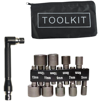 L Type Screwdriver Bit Holder With Double-End Handle 6.35mm Socket Wrench Set