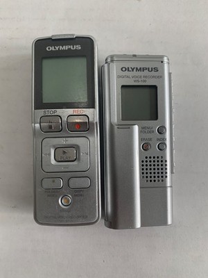 (LOT OF 2) Olympus WS-100 Digital Stereo Voice Recorder AND Olympus vn 5000