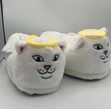 RIPNDIP LORD ANGEL PLUSH SLIPPERS L/XL 9-13 White Brand New With Box Rip N Dip