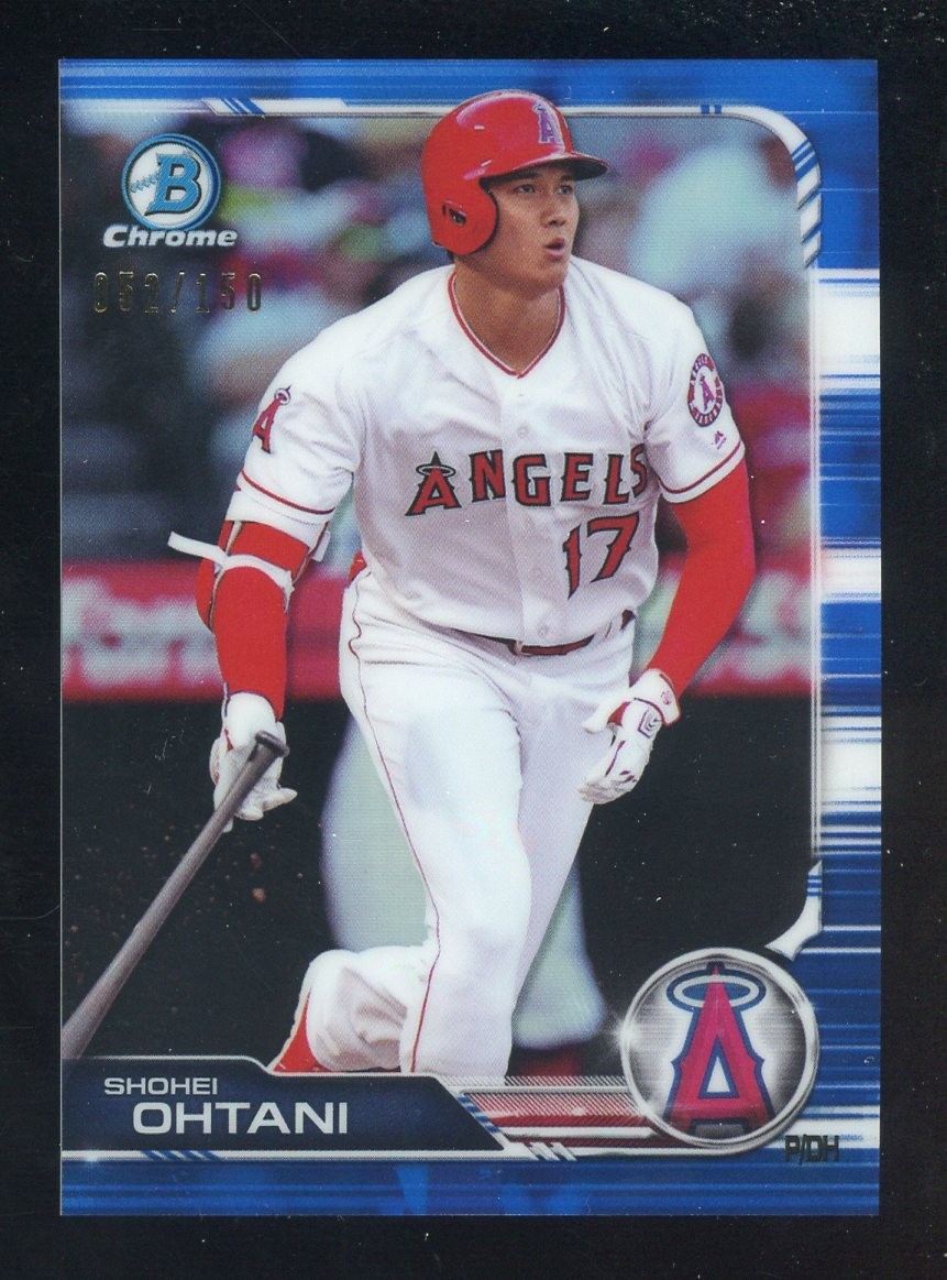 2019 Bowman Chrome Shohei Ohtani Blue Refractor #052/ 150