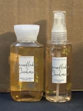 Bath Body Works Snowflakes Cashmere Travel Set Mist Shower Gel