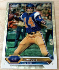 Marketplace image: Dan Fouts 2023 Topps Composite Chrome Superfractor Card #19 1/1