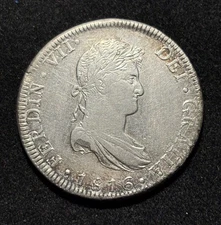 1816 Mo JJ Mexico 8 Reales Silver Coin - Item#809