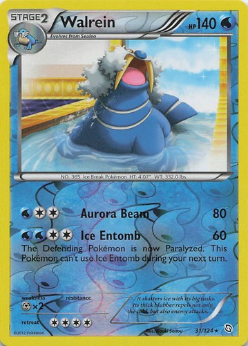 Walrein Reverse Holo Rare Dragons Exalted 31/124 NM