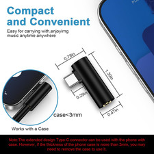 USB C to 3.5Mm Headphone Jack Adapter for Samsung Galaxy A17 A16 A35 S25 Ultr...
