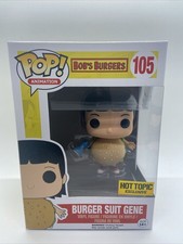 FUNKO POP BURGER SUIT GENE HOT TOPIC EXCLUSIVE VAULTED FIGURE 105 BOBS BURGERS