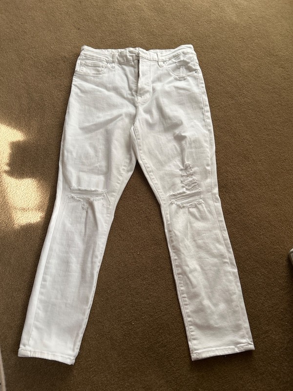 Good American Skinny Jeans White Stretch 5-Pocket Women's 12/31