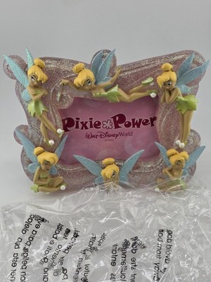 Walt Disney World Tinker Bell Pixie Power Picture Frame 4x6 Peter Pan Photo