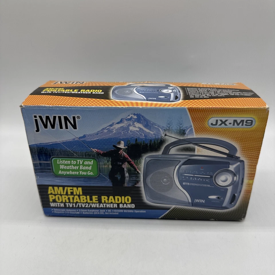 NUEVA RADIO PORTÁTIL JWIN AM/FM CON TV1/TV2/BANDA METEOROLÓGICA MODELO JX-M9 Foto 3 de 4