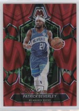 2023-24 Panini Mosaic Red Seismic Prizm 115/299 Patrick Beverley #118 1e9z