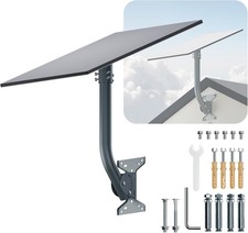 Starlink Gen 3 Mount, 180  Adjustable, Heavy-Duty Metal, Gray, Wall/Roof Mount