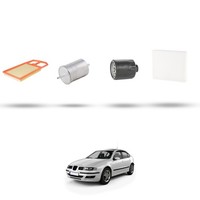 Hoffcar Wartungskit - 4 Filter FüR Seat Leon 1.4 16V 55KW Von 1999 Bis 2005