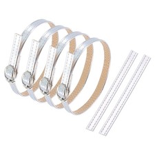 2 Pair Replacement Ankle Strap for Heels Shoe Bands Bright Silver