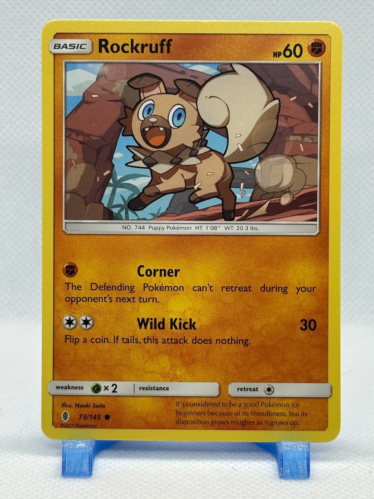 Pokémon TCG Pokémon Rockruff Common 73/145 SM - Guardians Rising Regular