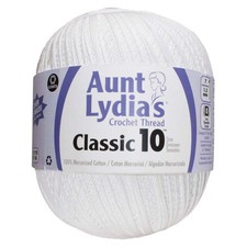 Aunt Lydia's  Classic 10, 2730-yd ball Crochet Thread