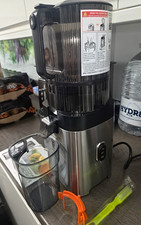 AMZCHEF ZM1939 Slow Juicer Cold Press 300W 220-240V Large Chute Silver