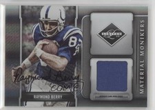 2009 Donruss Limited Material Monikers 42/50 Raymond Berry #43 Auto HOF 6wp