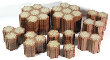 Heroscape Sand Terrain Hex Tiles Lot OF 75 7-18 3-12 2-23 1-22