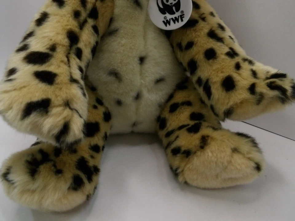 WWF Build-a-Bear B.A.B. Workshop Black Spotted Cheetah Plush Stuffed Animal 13" - Image 3 of 4