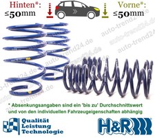 H&R Tieferlegungsfedern 50mm u.a.: BMW 7er E38, Bj. 1994-2001